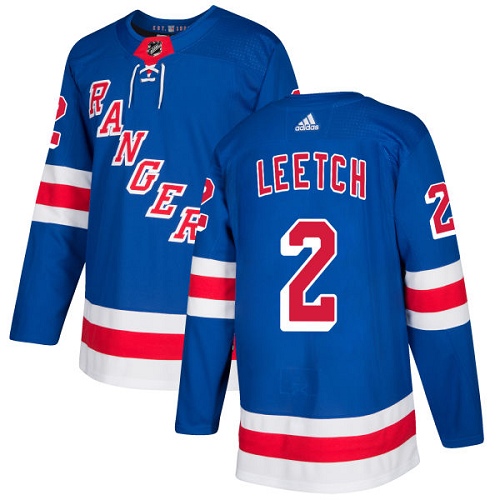 Adidas Men New York Rangers #2 Brian Leetch Royal Blue Home Authentic Stitched NHL Jersey